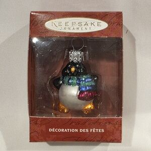 Hallmark Keepsake Hand Blown Glass Li'l Roly Poly Penguin Ornament
